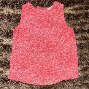 LOFT Coral Sleeveless Top